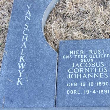 SCHALKWYK Jacobus Cornelus Johannes, van 1890-1891