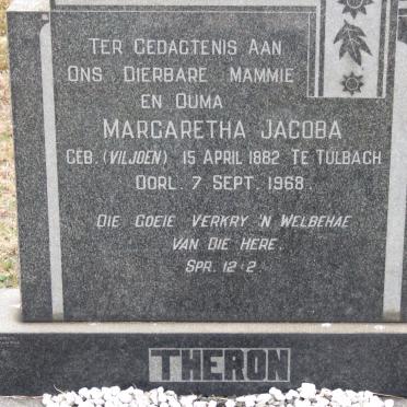 THERON Margaretha Jacoba nee VILJOEN 1882-1968