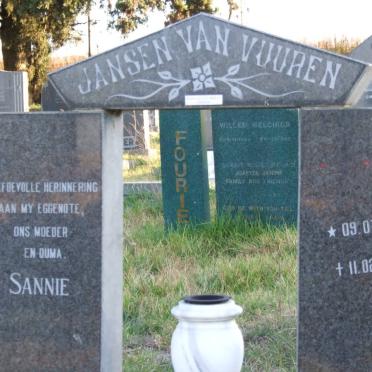 VUUREN Gert, Jansen van 1925-1999 &amp; Sannie 1922-1993