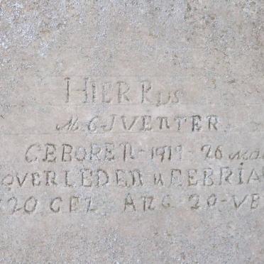 VENTER M.C.J. 1919-1920