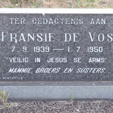 VOS Fransie, de 1939-1950
