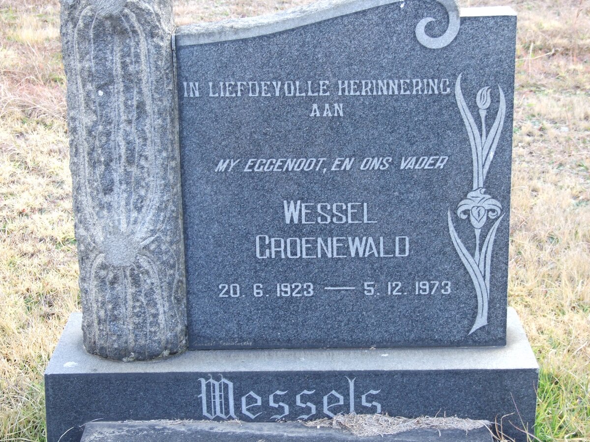WESSELS Wessel Groenewald 1923-1973