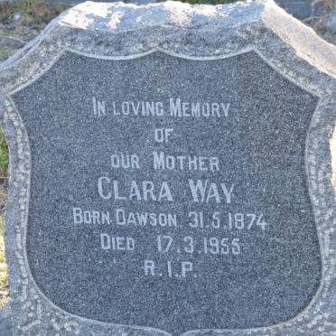 WAY Clara nee DAWSON 1874-1955