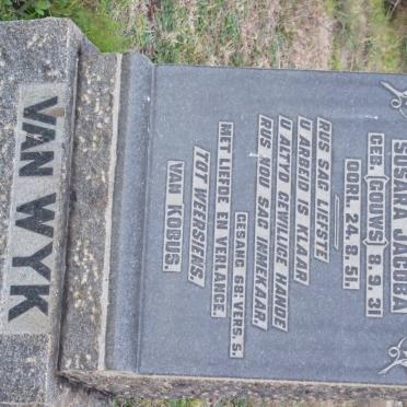 WYK Susara Jacoba nee GOUWS 1931-1951