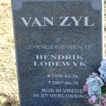 ZYL Hendrik Lodewyk, van 1930-2007