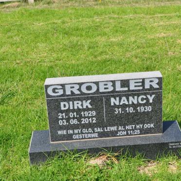 GROBLER Dirk 1929-2012 &amp; Nancy 1930-