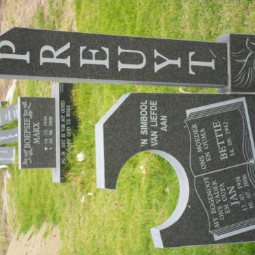 PREUYT Jan 1938-2006 &amp; Bettie 1942-