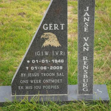 RENSBURG G.J.W., Janse van 1946-2009