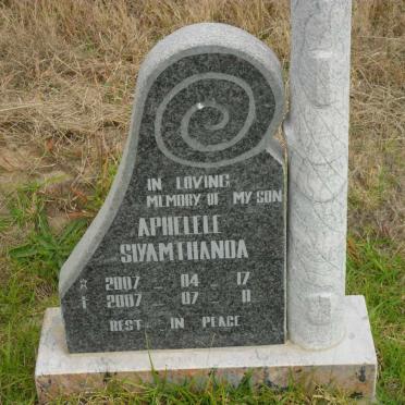 SIYAMTHANDA Aphelele 2007-2007