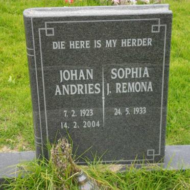 ? Johan Andries 1923-2004 &amp; Sophia J. Remona 1933-