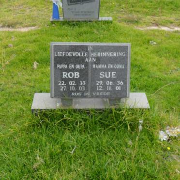 ? Rob 1933-2003 &amp; Sue 1936-2001