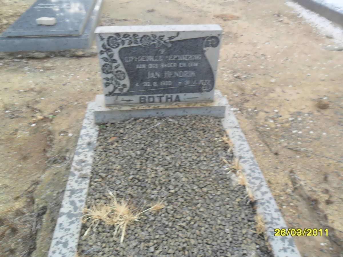 BOTHA Jan Hendrik 19??-1977