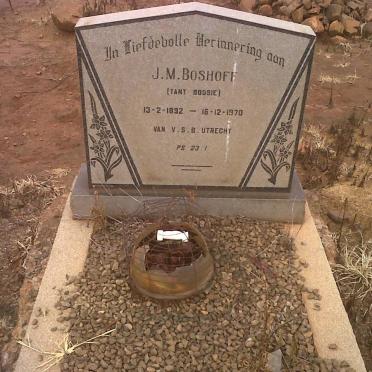 BOSHOFF J.M. 1892-1970