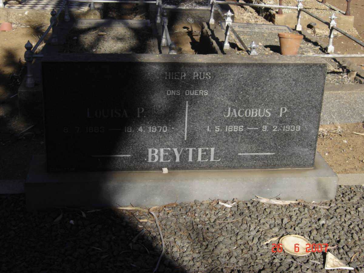BEYTEL Jacobus P. 1886-1939 &amp; Louisa P. 1883-1970