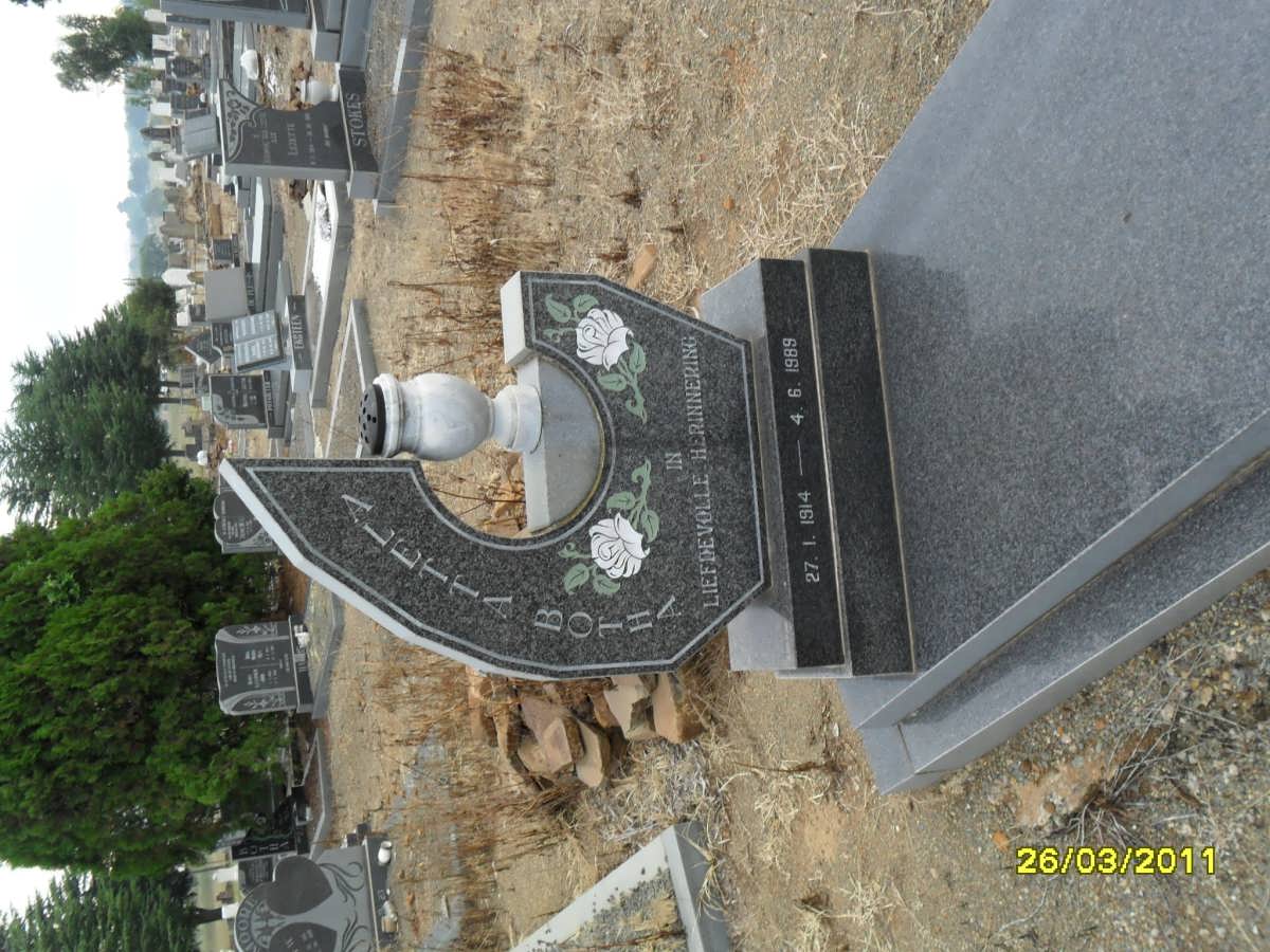 BOTHA Aletta 1914-1989