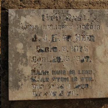 BEER M.J., de 1875-1936 &amp; J.J.C. PIETERS 1876-1937