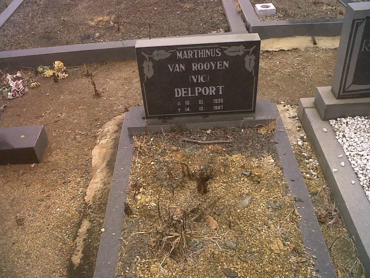 DELPORT Marthinus Van Rooyen 1939-1987