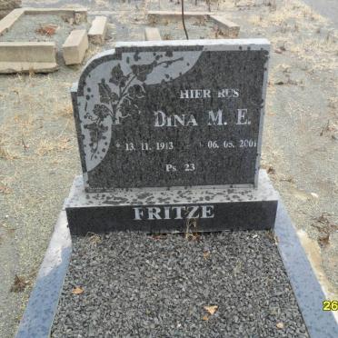 FRITZE Dina M.E. 1913-2001