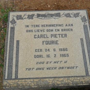 FOURIE Carel Pieter 1886-1965