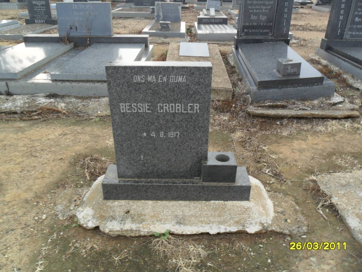 GROBLER Bessie 1917-