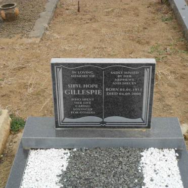 GILLESPIE Sibyl Hope 1911-2008