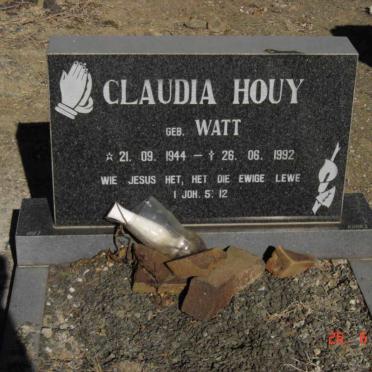 HOUY Claudia nee WATT 1944-1992