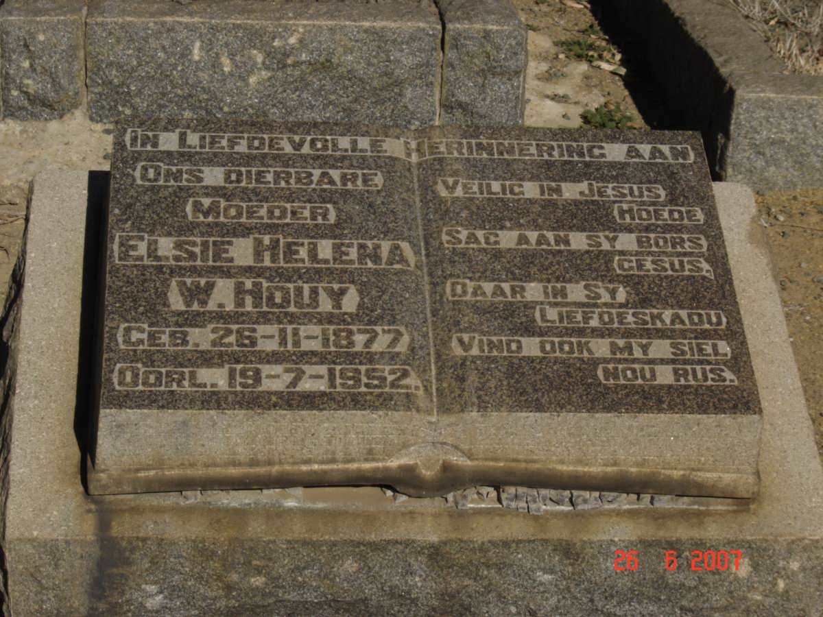 HOUY Elsie Helena W. 1877-1952