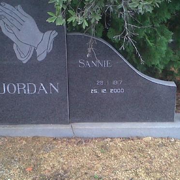 JORDAN Willie 1917-1981 &amp; Sannie 1917-2000