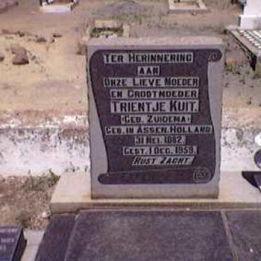 KUIT Roelof 1878-1922 &amp; Trientje ZUIDEMA 1882-1959