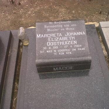 OOSTHUIZEN Margreta Johanna Elizabeth 1919-2004