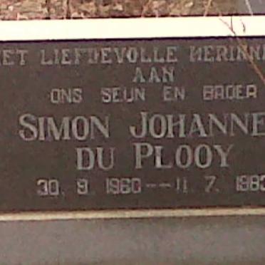 PLOOY Simon Johannes, du 1960-1983