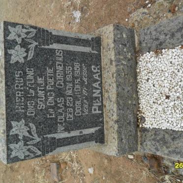 PIENAAR Nicolaas Cornelius 1955-1956