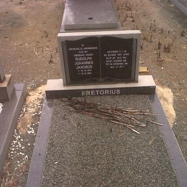 PRETORIUS Rudolph Johannes Jakobus 194?-1986