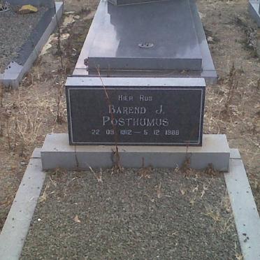 POSTHUMUS Barend J. 1912-1988