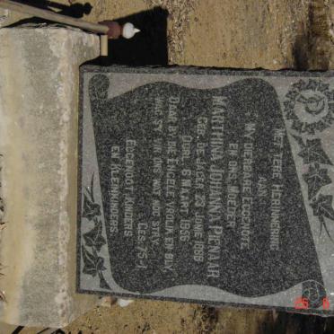 PIENAAR Marthina Johanna 1888-1956