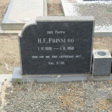 PRINSLOO H.F. 1906-1966 &amp; M.C.J. 1909-2005