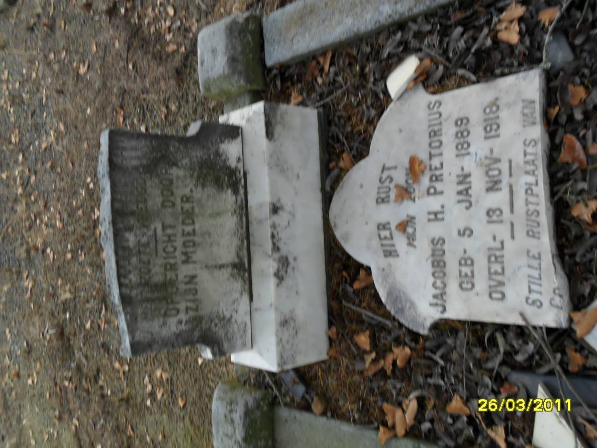 PRETORIUS Jacobus H. 1889-1918