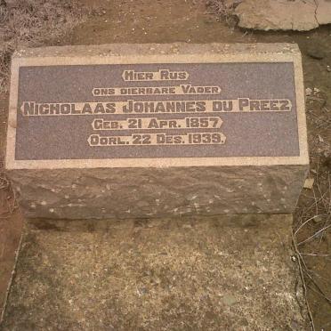 PREEZ Nicholaas Johannes, du 1857-1939