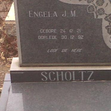SCHOLTZ Engela J.M. 1921-1992