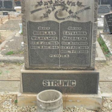 STRUWIG Nicolaas Wilhelmus 1864-1948 &amp; Catharina Magdalena ACKERMAN 1869-1950