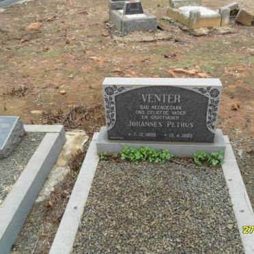 VENTER Johannes Petrus 1899-1980