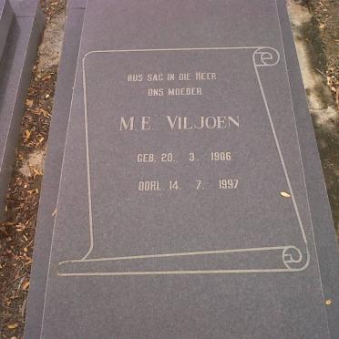 VILJOEN M.E. 1906-1997