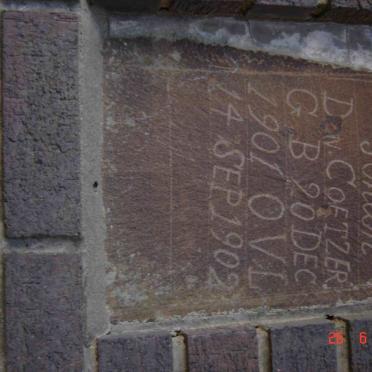 COETZER Johan D.N. 1901-1902