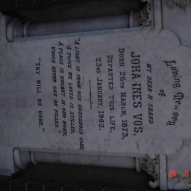 VOS Johannes 1873-1902