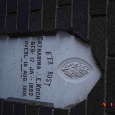 KOCH Catharina J.E. 1882-1901