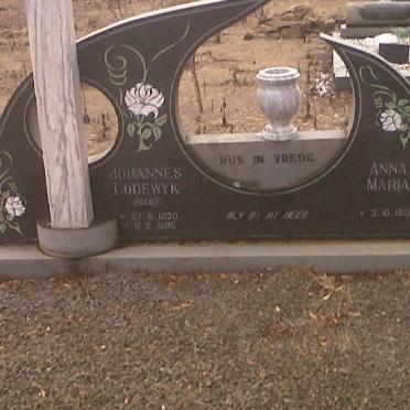 ? Johannes Lodewyk 1930-1985 &amp; Anna Maria 1939-