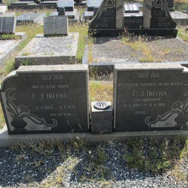 BOTHA F.J. 1883-1974 & C.J. LABUSCHAGNE 1880-1968