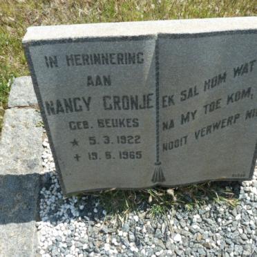 CRONJE Nancy nee BEUKES 1922-1965