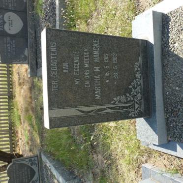 HANCKE Martha M. 1915-1963