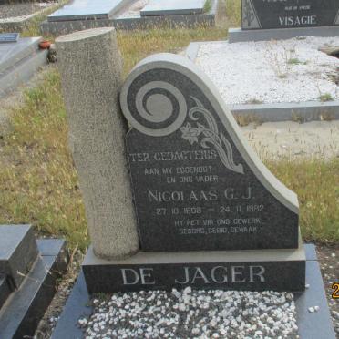 JAGER Nicolaas G.J., de 1909-1982